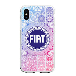 Чехол iPhone XS Max матовый FIAT BIG LOGO