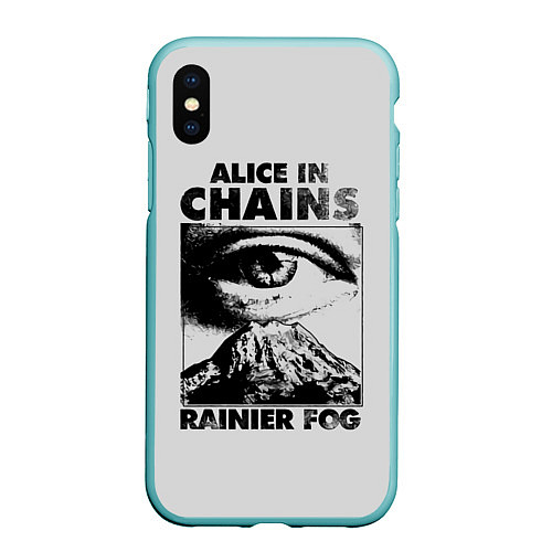 Чехол iPhone XS Max матовый Alice ine cains Eye / 3D-Мятный – фото 1