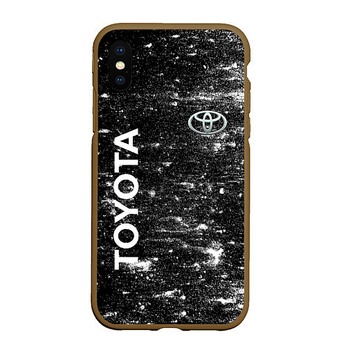 Чехол iPhone XS Max матовый Toyota - Grang / 3D-Коричневый – фото 1