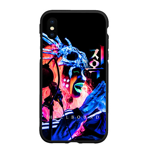 Чехол iPhone XS Max матовый Зов Ада стример / 3D-Черный – фото 1