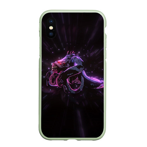 Чехол iPhone XS Max матовый Shambler Darkest Dungeon / 3D-Салатовый – фото 1