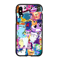 Чехол iPhone XS Max матовый My Little Pony Персонажи