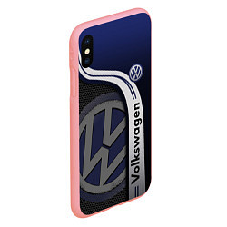 Чехол iPhone XS Max матовый Volkswagen Фольксваген, цвет: 3D-баблгам — фото 2