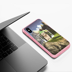 Чехол iPhone XS Max матовый Ван-Пис One Piece, Зоро Ророноа Zoro Roronoa, цвет: 3D-баблгам — фото 2