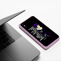 Чехол iPhone XS Max матовый Ято Бездомный Бог, цвет: 3D-сиреневый — фото 2