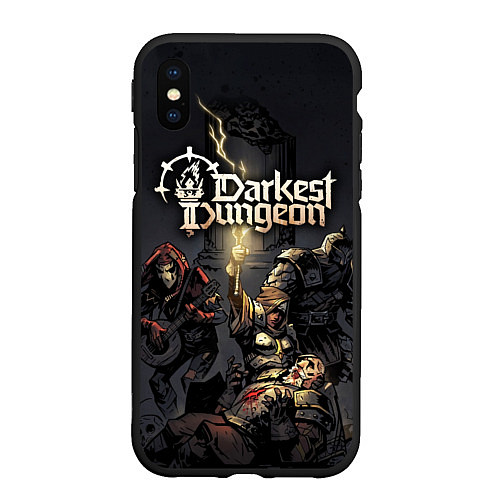 Чехол iPhone XS Max матовый Darkest Dungeon Темнейшее подземелье / 3D-Черный – фото 1