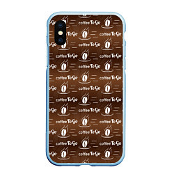 Чехол iPhone XS Max матовый Coffee To Go Кофе с собой