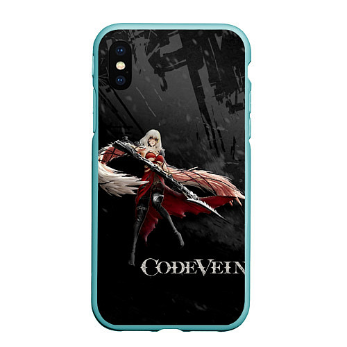 Чехол iPhone XS Max матовый Ева Ру Code Vein / 3D-Мятный – фото 1