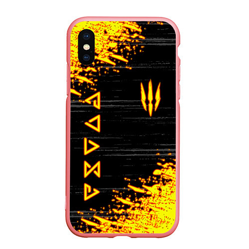 Чехол iPhone XS Max матовый The Witcher Neon / 3D-Баблгам – фото 1