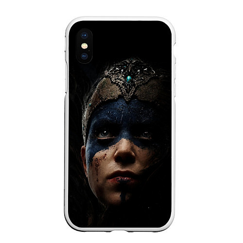 Чехол iPhone XS Max матовый Hellblade 2022 / 3D-Белый – фото 1