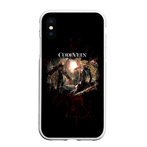 Чехол iPhone XS Max матовый Code Vein - Вампиры / 3D-Белый – фото 1