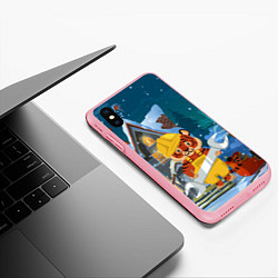 Чехол iPhone XS Max матовый Тигр - ремонтник, цвет: 3D-баблгам — фото 2