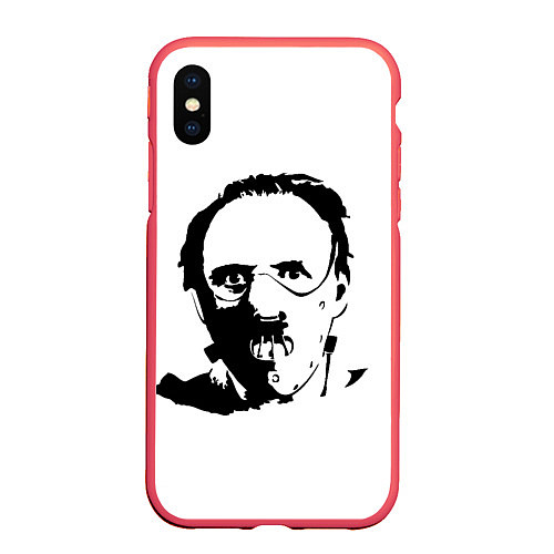 Чехол iPhone XS Max матовый Hannibal Ганнибал / 3D-Красный – фото 1