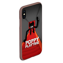 Чехол iPhone XS Max матовый ХАГГИ ВАГГИ Я ИДУ ЗА ТОБОЙ - POPPY PLAYTIME, цвет: 3D-коричневый — фото 2