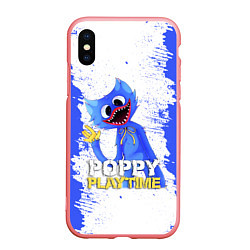 Чехол iPhone XS Max матовый POPPY PLAYTIME - ХАГГИ ВАГГИ ПРИВЕТ, цвет: 3D-баблгам