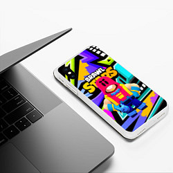 Чехол iPhone XS Max матовый GROM BRAWL STARS ГРОМ БРАВЛЫ, цвет: 3D-белый — фото 2