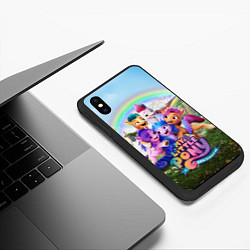 Чехол iPhone XS Max матовый My Little Pony: A New Generation, цвет: 3D-черный — фото 2