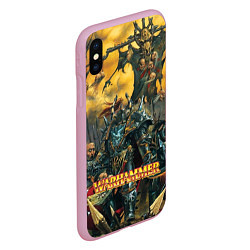 Чехол iPhone XS Max матовый Warhammer old battle, цвет: 3D-розовый — фото 2