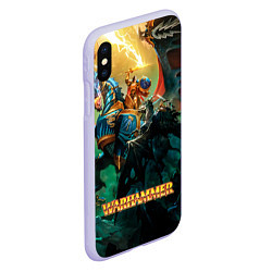 Чехол iPhone XS Max матовый Warhammer арт, цвет: 3D-светло-сиреневый — фото 2