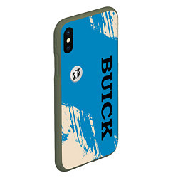 Чехол iPhone XS Max матовый Buick Logo emblem, цвет: 3D-темно-зеленый — фото 2