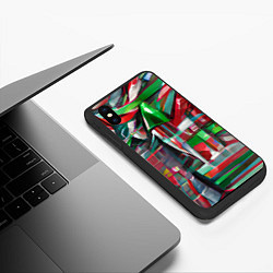 Чехол iPhone XS Max матовый Бодрый Новый год, цвет: 3D-черный — фото 2