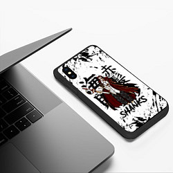 Чехол iPhone XS Max матовый SHANKS ONE PIECE, цвет: 3D-черный — фото 2
