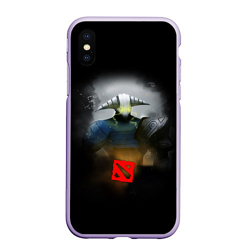 Чехол iPhone XS Max матовый HERO SVEN DOTA 2 / 3D-Светло-сиреневый – фото 1