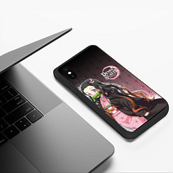Чехол iPhone XS Max матовый НЕЗУКО NEZUKO SLAYER, цвет: 3D-черный — фото 2