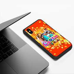 Чехол iPhone XS Max матовый Сваты сериал, цвет: 3D-черный — фото 2