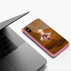 Чехол iPhone XS Max матовый Итэр Aether в примогеме, Genshin Impact Геншин имп, цвет: 3D-малиновый — фото 2