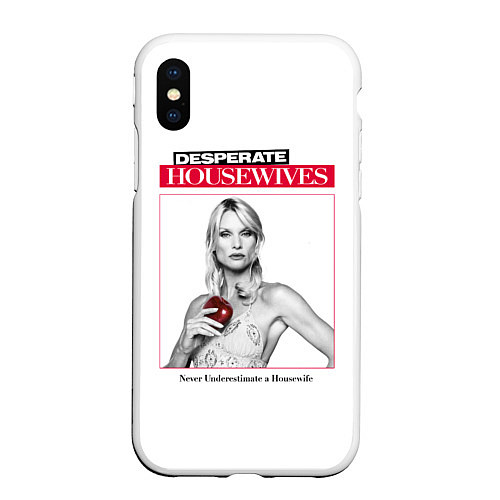 Чехол iPhone XS Max матовый Desperate Housewives - Nicolette Sheridan / 3D-Белый – фото 1