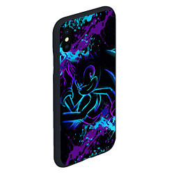 Чехол iPhone XS Max матовый SONIC NEON СОНИК НЕОН, цвет: 3D-черный — фото 2