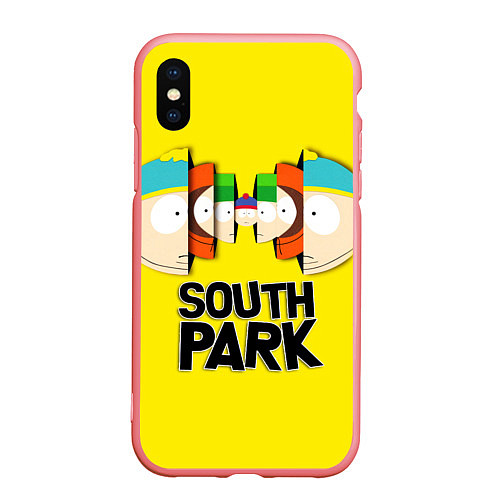 Чехол iPhone XS Max матовый South Park - Южный парк персонажи / 3D-Баблгам – фото 1