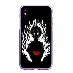 Чехол iPhone XS Max матовый Демонический Кагеяма Mob Psycho 100, цвет: 3D-сиреневый