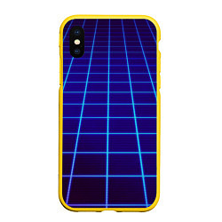 Чехол iPhone XS Max матовый NEON 3D WORLD, цвет: 3D-желтый