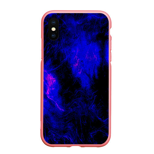 Чехол iPhone XS Max матовый Purple Tie-Dye / 3D-Баблгам – фото 1