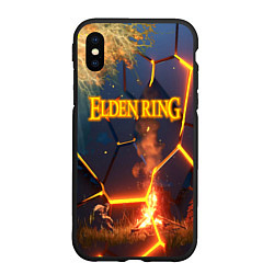 Чехол iPhone XS Max матовый ELDEN RING RPG, цвет: 3D-черный