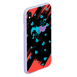 Чехол iPhone XS Max матовый Тик ток Payton Moormeier, цвет: 3D-светло-сиреневый — фото 2