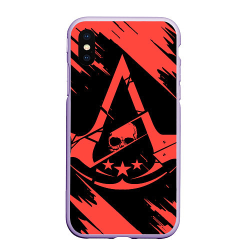 Чехол iPhone XS Max матовый Assassins creed creed / 3D-Светло-сиреневый – фото 1