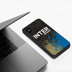 Чехол iPhone XS Max матовый INTER Sport - Арт, цвет: 3D-черный — фото 2