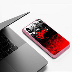Чехол iPhone XS Max матовый 9 грамм: Gram, цвет: 3D-малиновый — фото 2