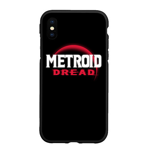 Чехол iPhone XS Max матовый Metroid Dread - Red Planet / 3D-Черный – фото 1