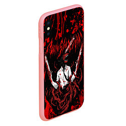 Чехол iPhone XS Max матовый Человек бензопила в крови Chainsaw Man, цвет: 3D-баблгам — фото 2