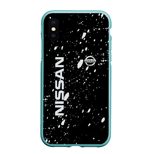 Чехол iPhone XS Max матовый Nissan qashqai / 3D-Мятный – фото 1