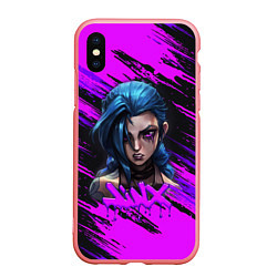 Чехол iPhone XS Max матовый Arcane League Of Legends JINX ДЖИНКС