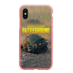 Чехол iPhone XS Max матовый PUBG HEAD 3 lvl, цвет: 3D-баблгам