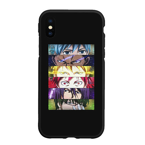 Чехол iPhone XS Max матовый Kuroko No Basket / 3D-Черный – фото 1