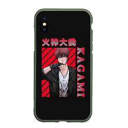 Чехол iPhone XS Max матовый Тайга Кагами Taiga Kagami