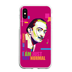 Чехол iPhone XS Max матовый Salvador Dali: I am just not normal