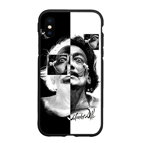 Чехол iPhone XS Max матовый Salvador Dali - Сальвадор Дали / 3D-Черный – фото 1